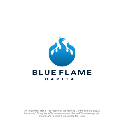 We need a Blue Flame Logo worthy of classic car hood status...but not...really. Design by topeng4