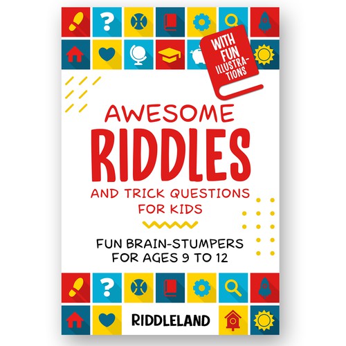 A Parent-Catching Book Cover for Riddle Book Design by Charala