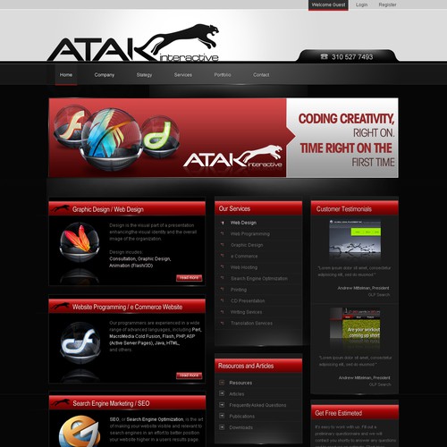 Interactive Services Agency Web Redesign - Award Winner Wanted Design by u/frnzs