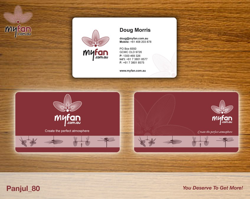 Business Cards For Designer Ceiling Fan Company Stationery