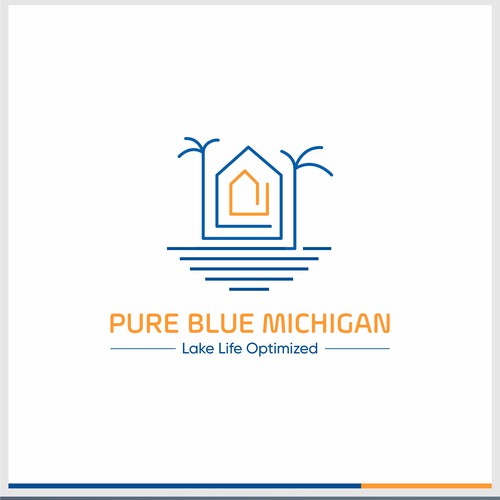 Pure Blue Michigan Design by Mfauziihsan