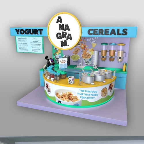 Design a 3D render for food serving kiosk Design por Malim