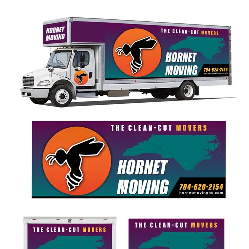 Hornet Moving truck Wrap Design by Logicainfo ♥