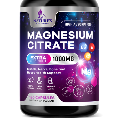 Premium Magnesium Citrate Design needed for Nature's Nutrition Design by TUNSAY