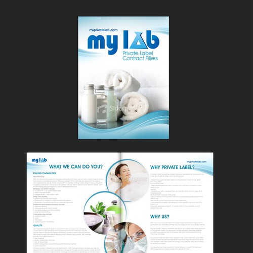 MYLAB Private Label 4 Page Brochure Diseño de NaZaZ