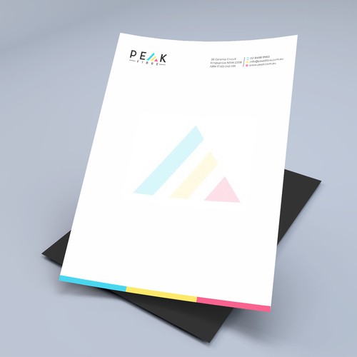 Creative, slick, professional Stationary for New Brand - Peak Fibre - Design by Xclusive16