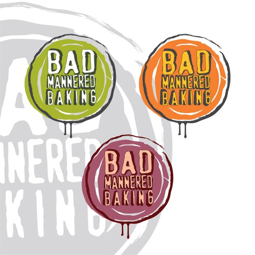 Need a fucking cool logo for Bad Mannered Baking - a swearing cookie stamp company Design by Dezion Projects