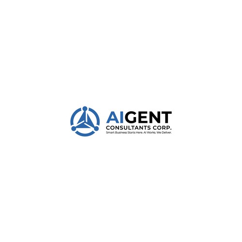 AI Agent Company: Appealing to small to medium sized businesses. Design by oakbrand™