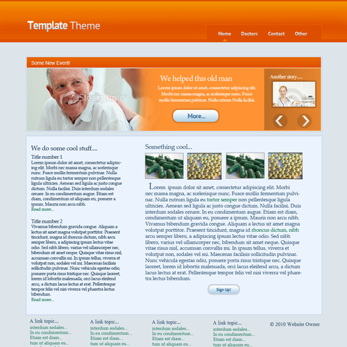 1-3 Page Website Template Design von x-cessive