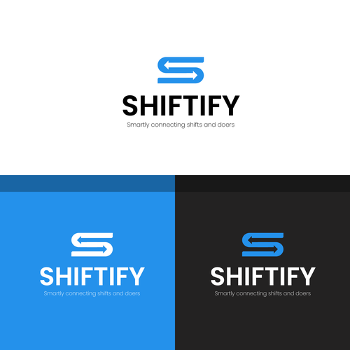 Minimalist and modern logo design for modern work shift management application Design by Sarah4rt