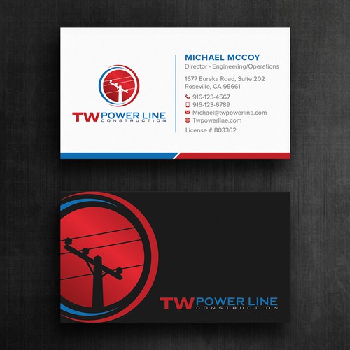 Business Card for a high voltage company Design by Felix SH