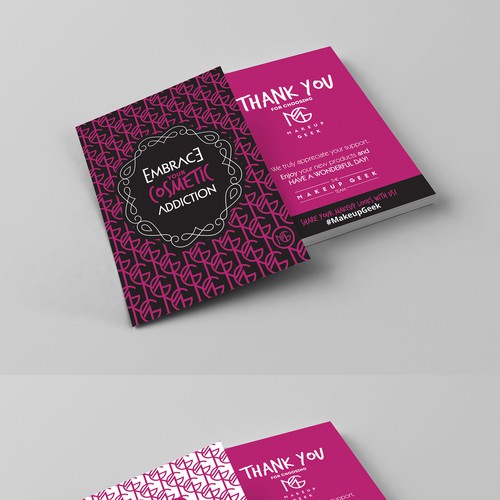 Create a deco-inspired Thank You Card for Makeup Geek