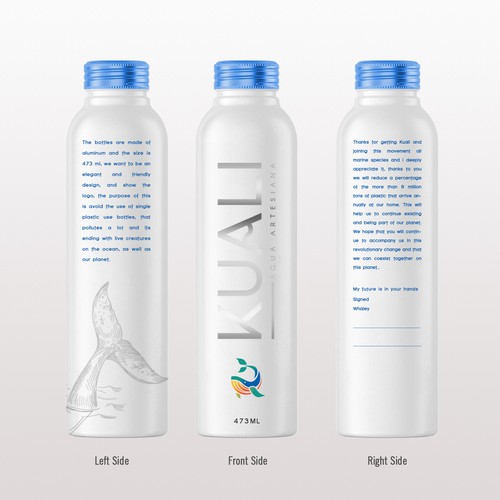Water bottle design!! Lets be disruptive and elegant Design by Creative- Jiniya.
