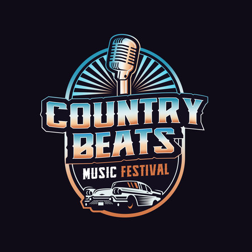 Iconic logo for iconic event for country music festivals in Florida Design by Mouser®