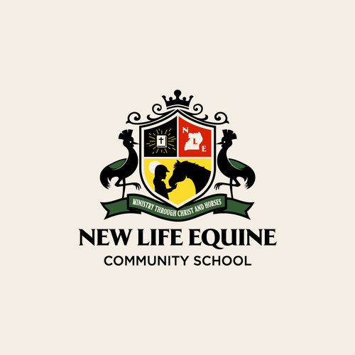 Equine Ministry School Logo Diseño de haganhuga
