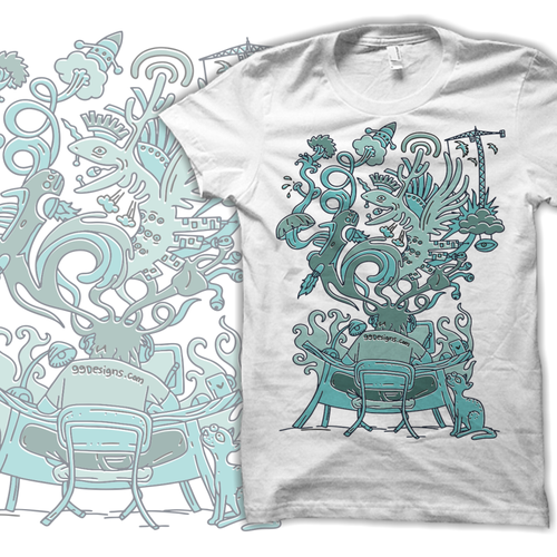 Create 99designs' Next Iconic Community T-shirt Ontwerp door Angkol no K