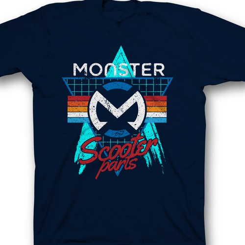 Creative shirt design needed for Monster Scooter Parts Réalisé par saka.aleksandar