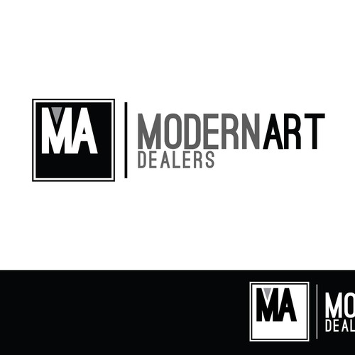 Create a MODERN logo and business card for a fine art gallery specializing in modern art Design by wendizzle10