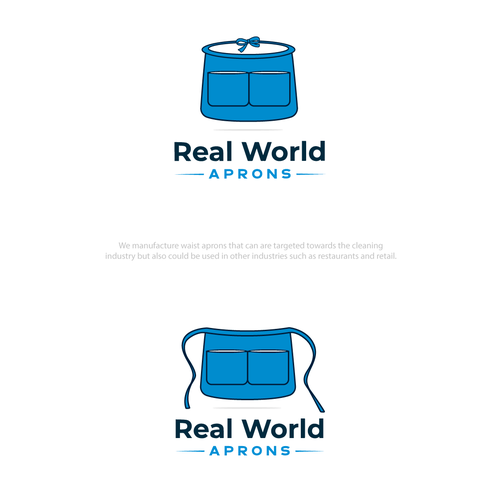 Real World Aprons Logo Design by QuickCrea™