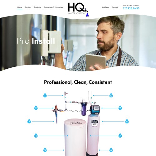 Website for Water Treatment Website Réalisé par OMGuys™