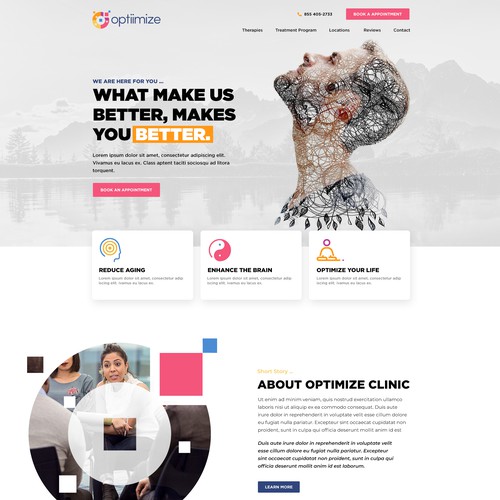 Optiimize longevity website Design by UD_Pro