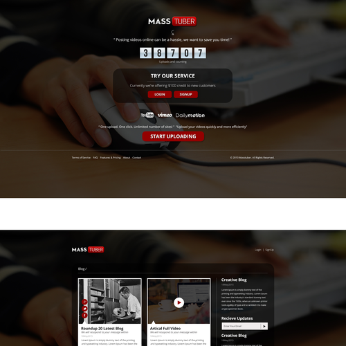 Web page design contest entry by szgoti