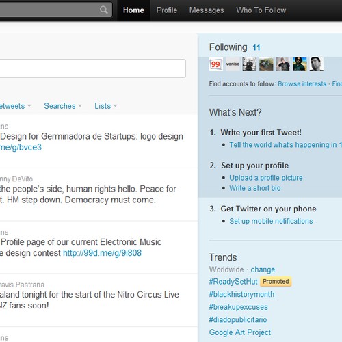 Corporate Twitter Home Page Design for INSTANTIS Design by nick7ps
