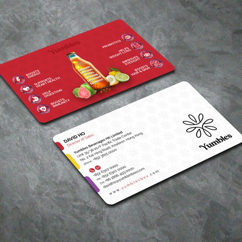 Create a Business Card for Yumbles! A Young Dynamic Fermented Foods Company Based in Hong Réalisé par dkuadrat™