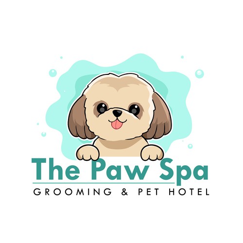 Classic, creative , professional…. The Paw spa , grooming and luxury pet hotel Design by 3dami