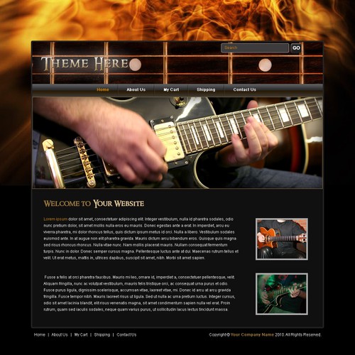 1-3 Page Website Template Design von Bamboo