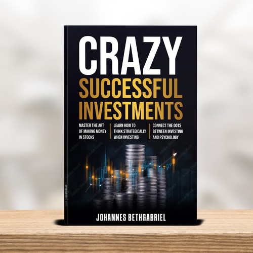 Powerful Book Cover for an Investing book that helps to Build Wealth in the Stock Market Design by T.Primada