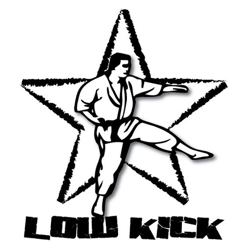 Awesome logo for MMA Website LowKick.com! Design by Andrea S
