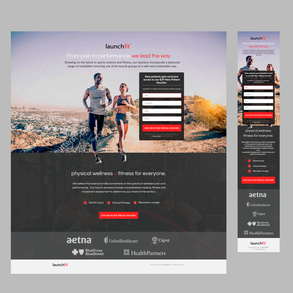 Design by Mkungo titled "Landing Page Design"