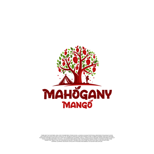 Mahogany Mango, Glow in the Dark Supplies, Festival, Glamping/Camping and Kids Room Fun Market Design by Enigma Graphic™