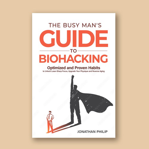 Exciting and unique book cover for mind, body, spirit and health optimization that appeals to men Design by O'idea