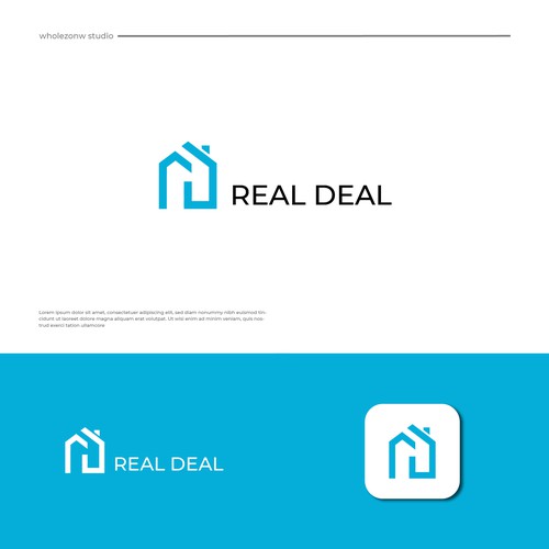 Simple logo for real estate transaction and client management software Design by Rustu Design