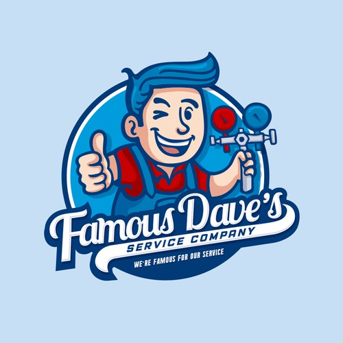 Famous Dave's Service Company Logo Ontwerp door dannyoval