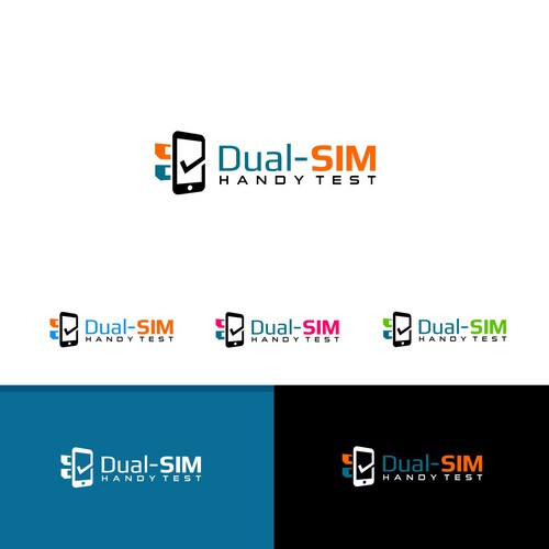 1 fresh logo for a website reviewing 2-SIM smartphones Design by HenDsign™