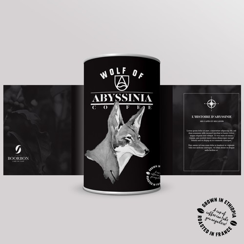 Artistic, luxurious and modern packaging for organic and fair trade coffee bean Réalisé par Druk