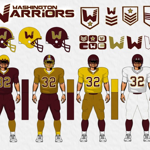 Community Contest: Rebrand the Washington Redskins  Design by Trevorgmartin