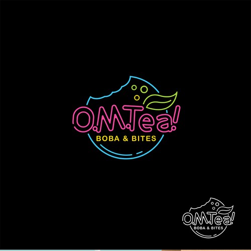 Design eye catching logo for bubble tea shop. Design by GKeso_Designs