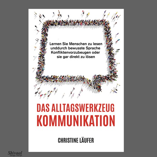 A novel cover on the subject of communication, which appeals to a young educated target group Design by Shivaal