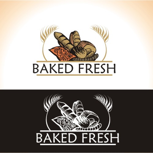 logo for Baked Fresh, Inc. Design by yuliART