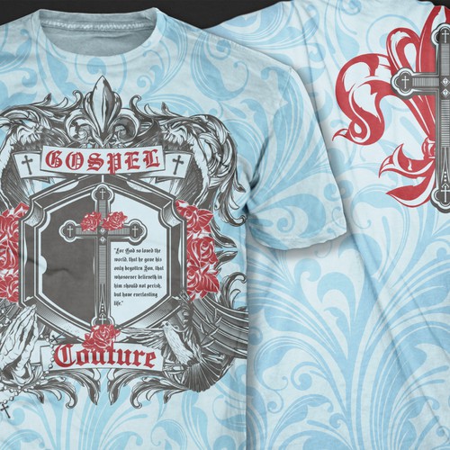 New t-shirt design wanted for GOSPEL couture Diseño de Wings