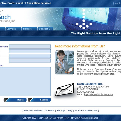 $500.00 Website template (Design only) Design by Shearyadi