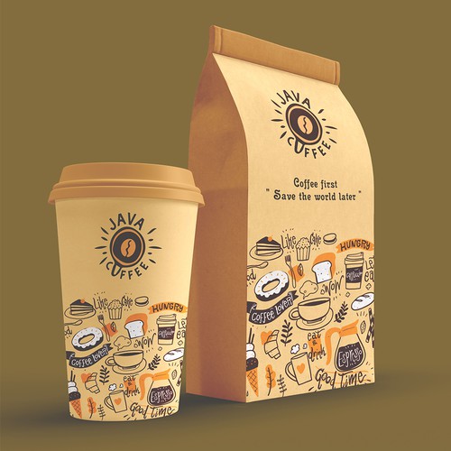 Coffee Drinkers delight. Coffee packaging that makes you want to buy the product Design by Bays.id