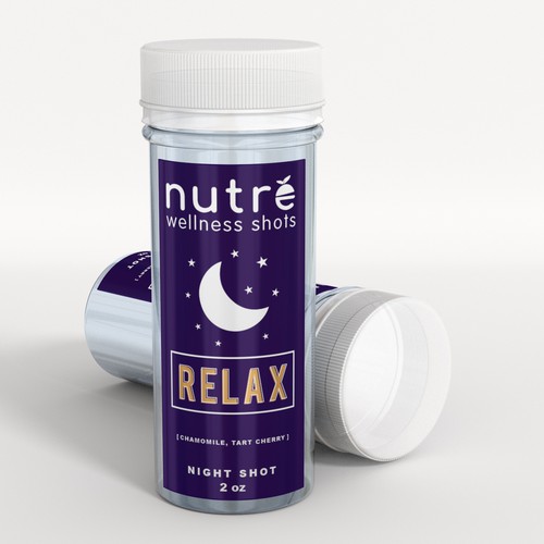 Small Wellness Shot Label! Design by interaksi