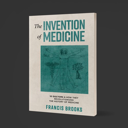 Creative book cover making the history of medicine fun, light-hearted and modern Design by U.T