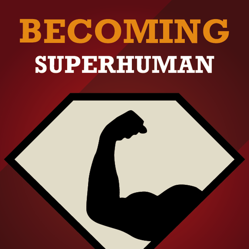 "Becoming Superhuman" Book Cover Réalisé par Tymex