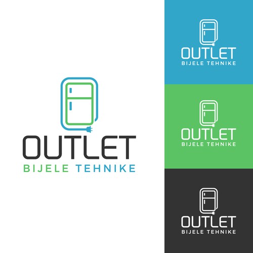 New logo for home appliances OUTLET store Diseño de Sava M- S Design